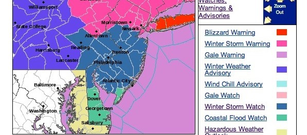 Winter Storm Warning in Effect Beginning Afternoon of Jan 2 - Six to Ten Inches of Snow Expected During Storm