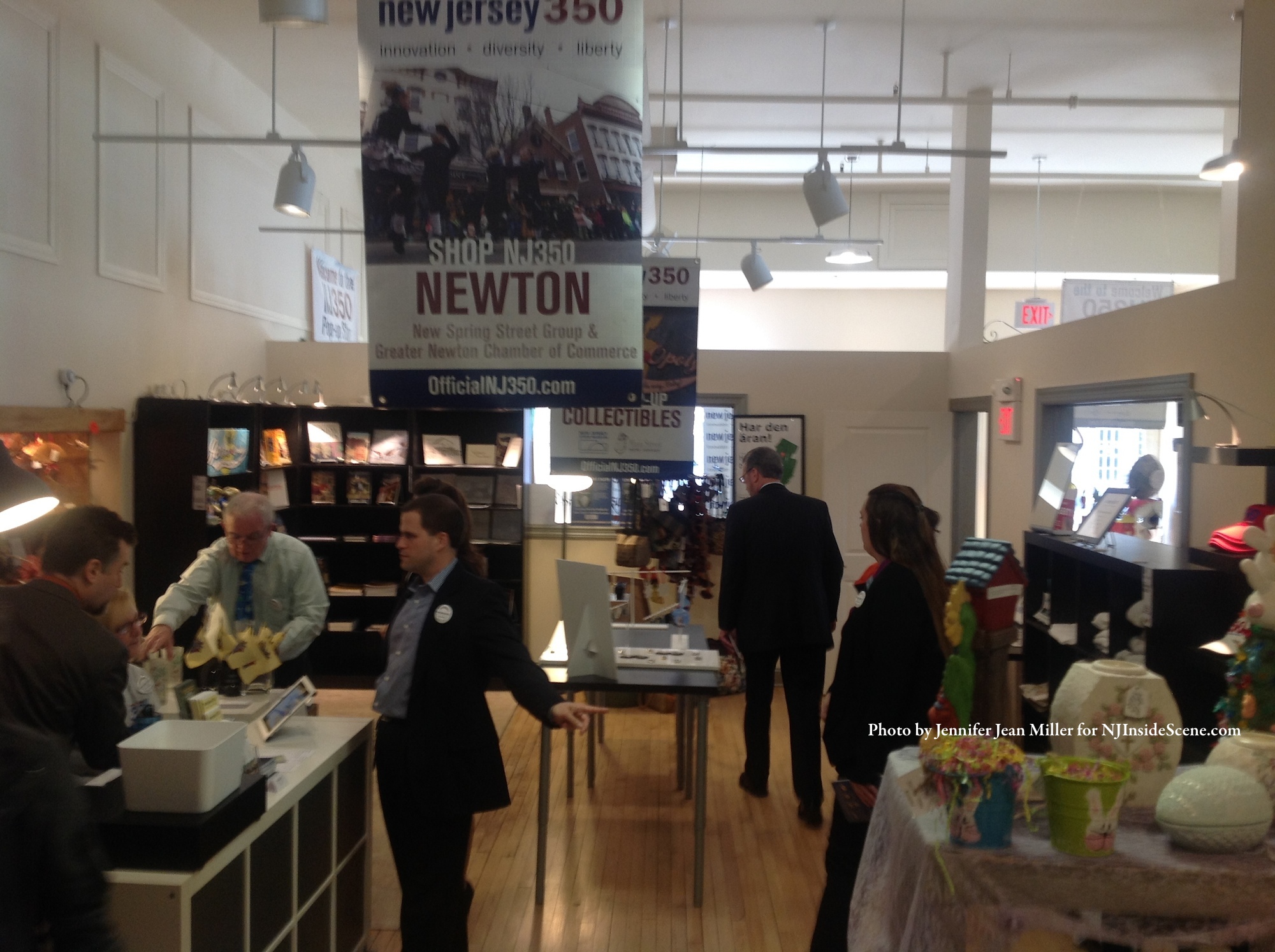 The NJ350 Pop-Up Store inside of the Springboard Shoppes.
