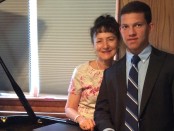 Sussex County Music Workshop piano teacher Margaret Korczynski and her student Shayne Harrell.