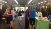 Guests mingle at the CKO Kickboxing event. Photo by Jennifer Jean Miller.