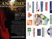 Flyer for the Canal Day in Wharton, taking place this Saturday, August 23.