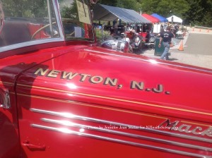 The view from over the hood of Newton's 1948Mack Engine. Photo by Jennifer Jean Miller.