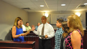 Councilman Joe Martinez at his swearing in. Photo by Jennifer Jean Miller.
