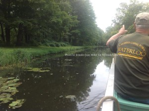 A canal boat tour down the sleepy stretch of the Morris Canal. Photo by Jennifer Jean Miller.