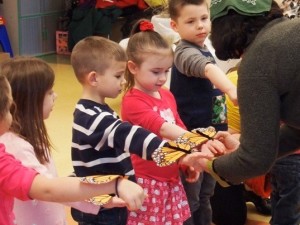 Preschool classmates at the Little Sprouts Early Learning Center learn all about butterflies from the Sussex County Master Gardeners at a recent presentation. Photo courtesy of Project Self-Sufficiency.