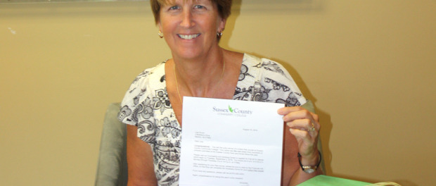 Lisa Grunn of Newton, the winner of the free course at Sussex County Community College. Photo courtesy of Sussex County Community College.