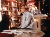 A melancholy-looking Meg Ryan as Kathleen in You've Got Mail, contemplates the sad decision of closing her beloved store. Image courtesy of Warner Brothers.