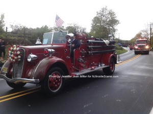 Another classic fire truck in the parade, this time from Lafayette. Photo by  Jennifer Jean Miller.