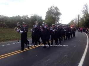 The Franklin Fire Department in dress uniform. Photo by Jennifer Jean Miller.