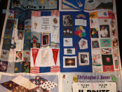 The AIDS Memorial Quilt that was hung in the Student Center Theater at Sussex County Community College in December of 2013. Photo courtesy of Sussex County Community College.