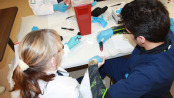 Students in the Medical Assistant program learn techniques such as drawing blood and other clinical duties during this 41-week program. Photo courtesy of SCCC.