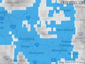 Satellite Map, courtesy of Weather Underground.