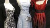 Prom dresses on display at the Sister to Sister Prom Shop at Project Self-Sufficiency.