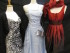 Prom dresses on display at the Sister to Sister Prom Shop at Project Self-Sufficiency.