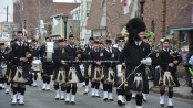 Police Pipes and Drums of Morris County during the festivities. Photo by Jennifer Jean Miller.