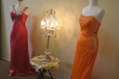 Teen girls from Sussex County and the surrounding area are invited to select a prom dress from the collection at the Sister-to-Sister prom shop at Project Self-Sufficiency. Image courtesy of Project Self-Sufficiency.
