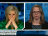 Television journalist Nancy Grace holds back her emotions during the broadcast with Sandra Hughes Dohm. Image courtesy of HLN TV.