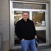 Stephen Skellenger at Franklin Borough Hall. Image courtesy of Stephen Skellenger.