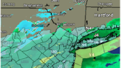 Radar image, evening of March 4, courtesy of Weather Underground.