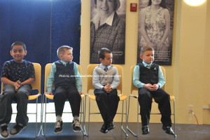 Little Mr. Newton contestants from left to right: Rodolfo Sarmiento Romero (crowned Little Mr. Newton), Barry Mayfield, Jr.., Jack Leatham and Aidan Tyler Card. Photo by Jennifer Jean Miller.
