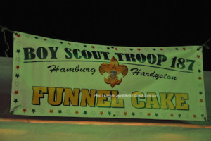 The Boy Scouts served up funnel cakes to an endless line of attendees. Photo by Jennifer Jean Miller.