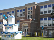 The Franklin Borough School on the day of its 100th Birthday Celebration. Photo by Jennifer Jean Miller.