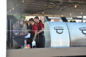One of the groups in the amateur category at their grill area. Photo by Jennifer Jean Miller.