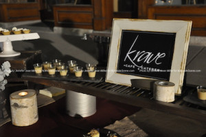 Krave Caterers with offerings displayed at the table. Photo by Jennifer Jean Miller. 