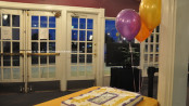 Cakes and balloons were part of the celebration at The Newton Theatre. Photo by Jennifer Jean Miller.