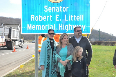 From left to right: Ginnie Littell, Alison Littell McHose, Molly McHose and Luke Littell. Photo by Jennifer Jean Miller.