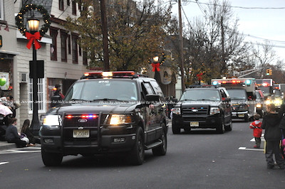 Fredon Fire Department begins the procession of firetrucks. Photo by Jennifer Jean Miller. 