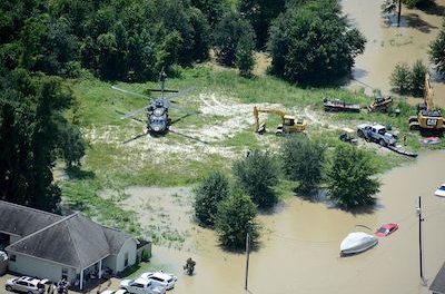 A view of the flooding in one area of Louisiana. Creative commons image by Army National Guard 1st Sgt. Paul Meeker.